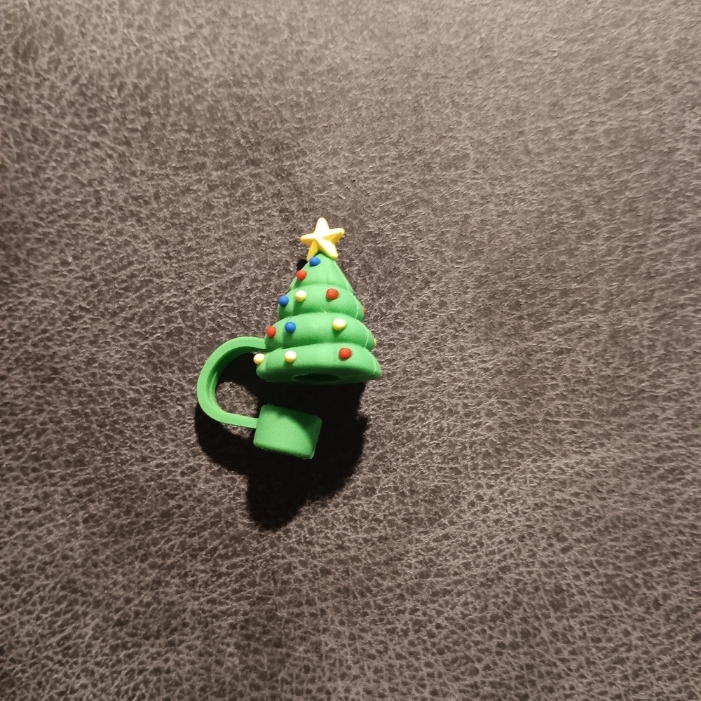 Festive Christmas Tree Staw Topper NWOT